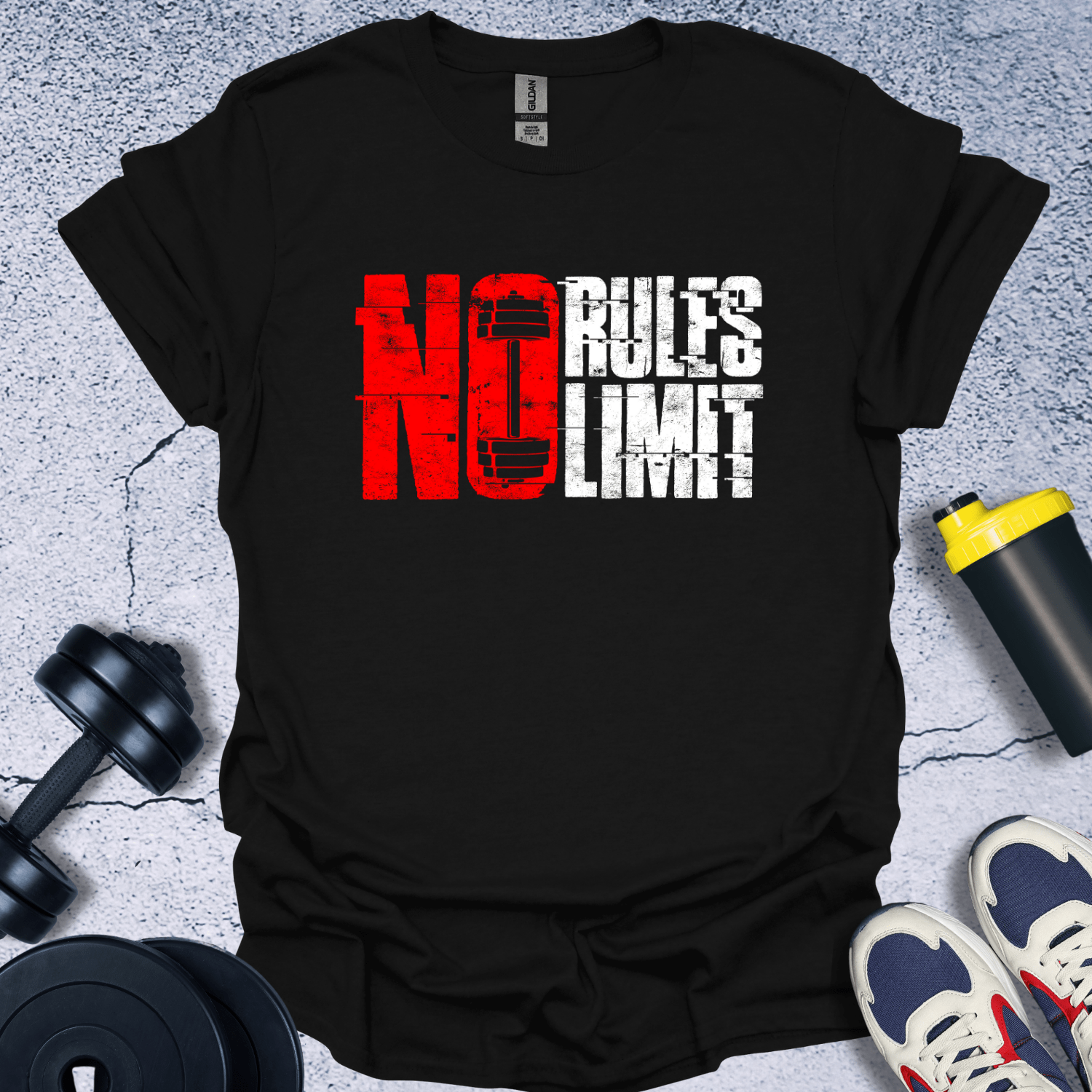 T-Shirt Black / S No Rules Limit T-Shirt