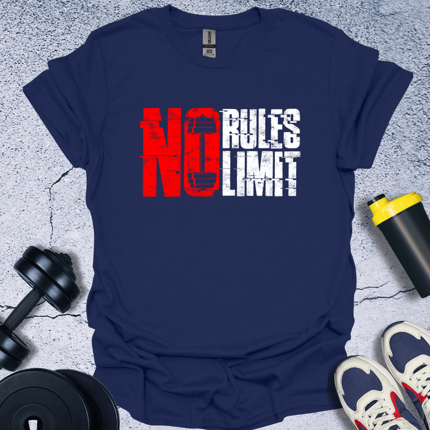 T-Shirt Navy / S No Rules Limit T-Shirt