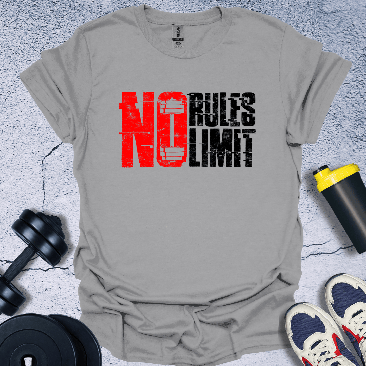 T-Shirt Sport Grey / S No Rules Limit T-Shirt