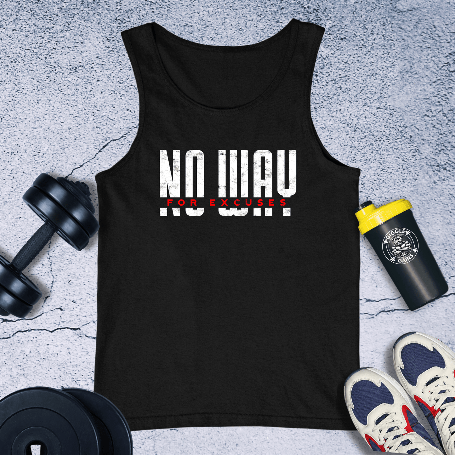 Tank Top Black / XS No Way For Excuses Tank Top