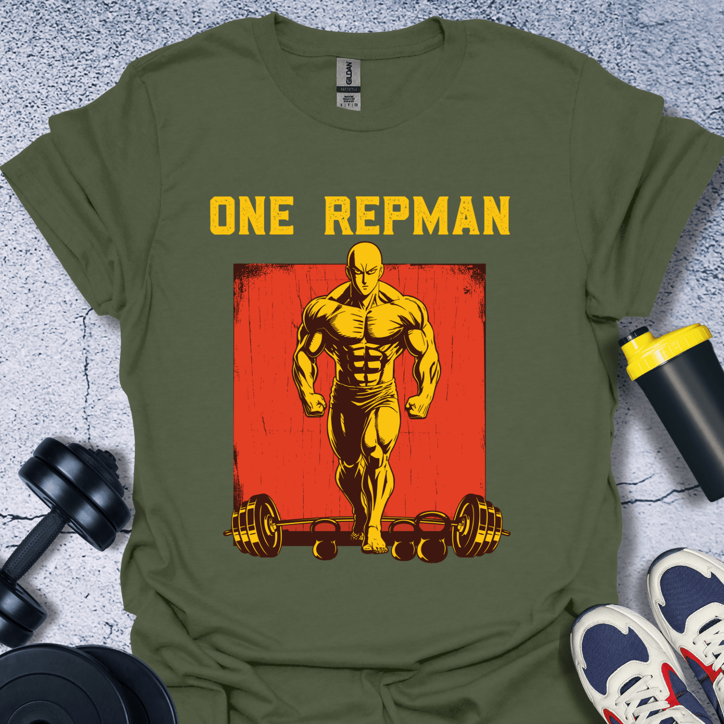 T-Shirt Military Green / S One Rep Man T-Shirt