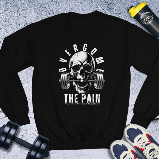 Sweatshirt Black / S Overcome The Pain Crewneck