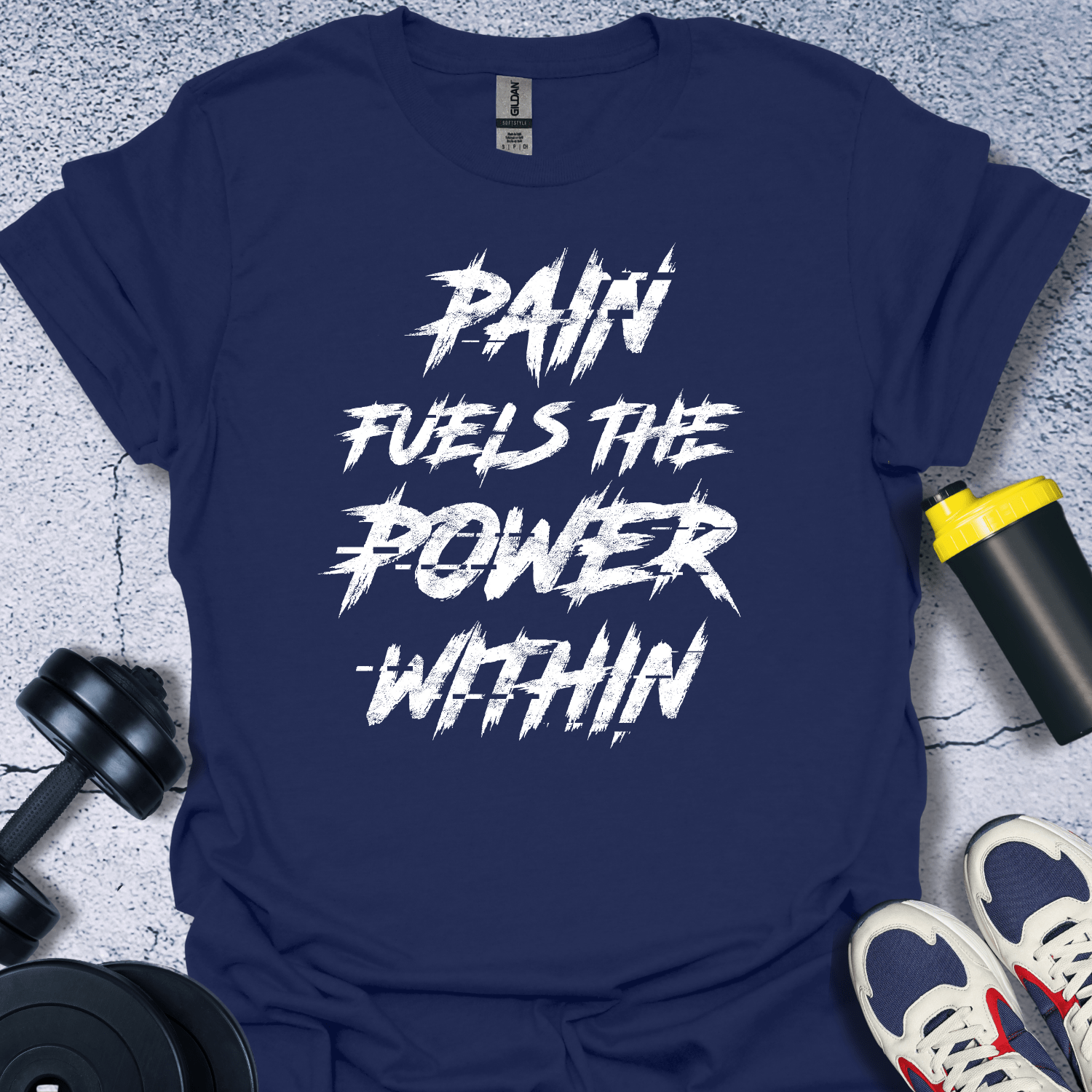 T-Shirt Navy / S Pain Fuels The Power T-Shirt