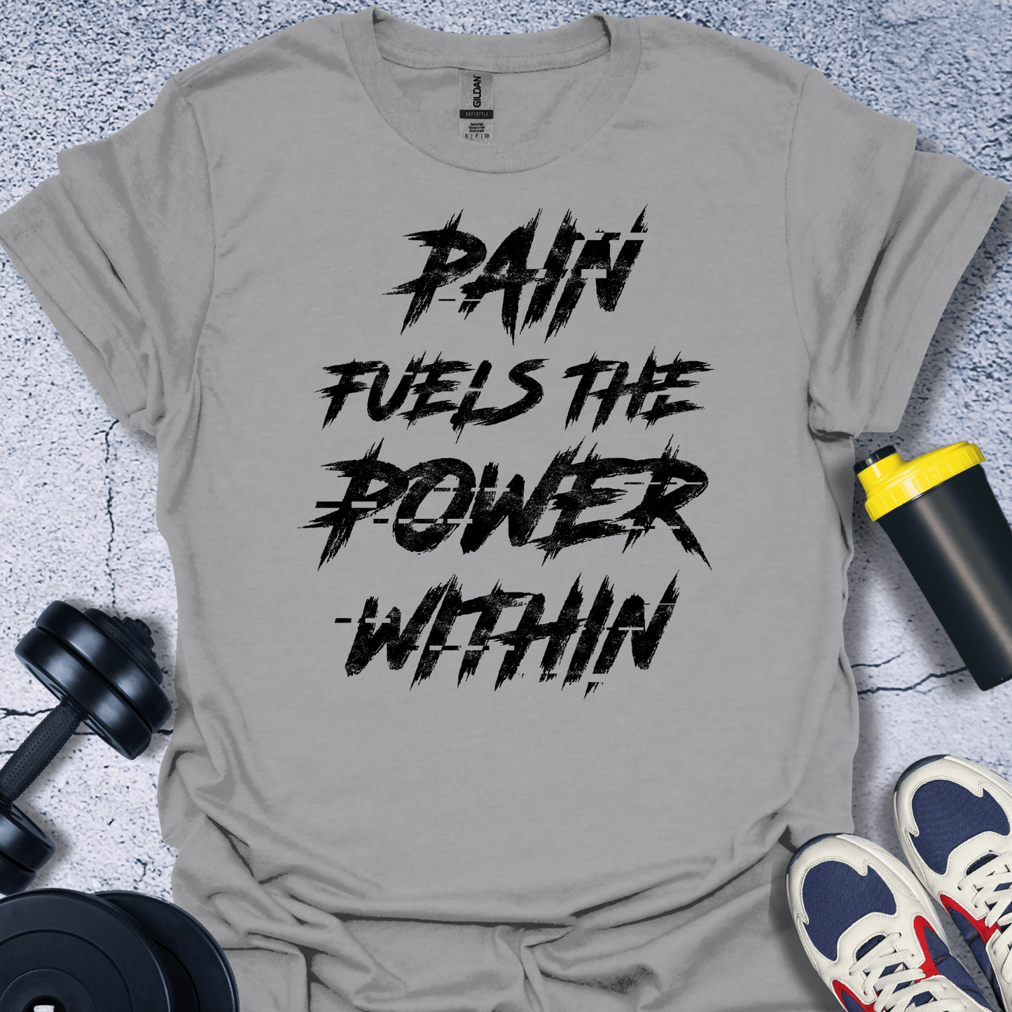 T-Shirt Sport Grey / S Pain Fuels The Power T-Shirt