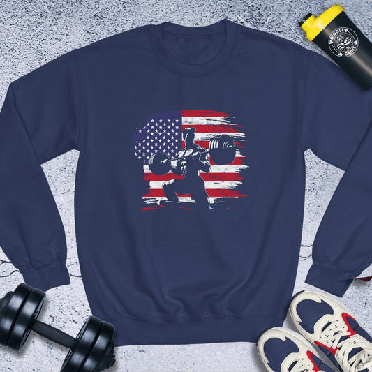 Sweatshirt Navy / S Patriotic Power Crewneck