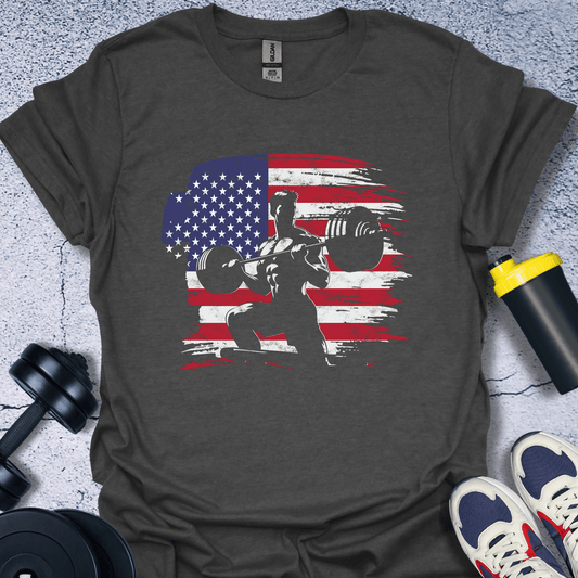 T-Shirt Dark Heather / S Patriotic Power T-Shirt