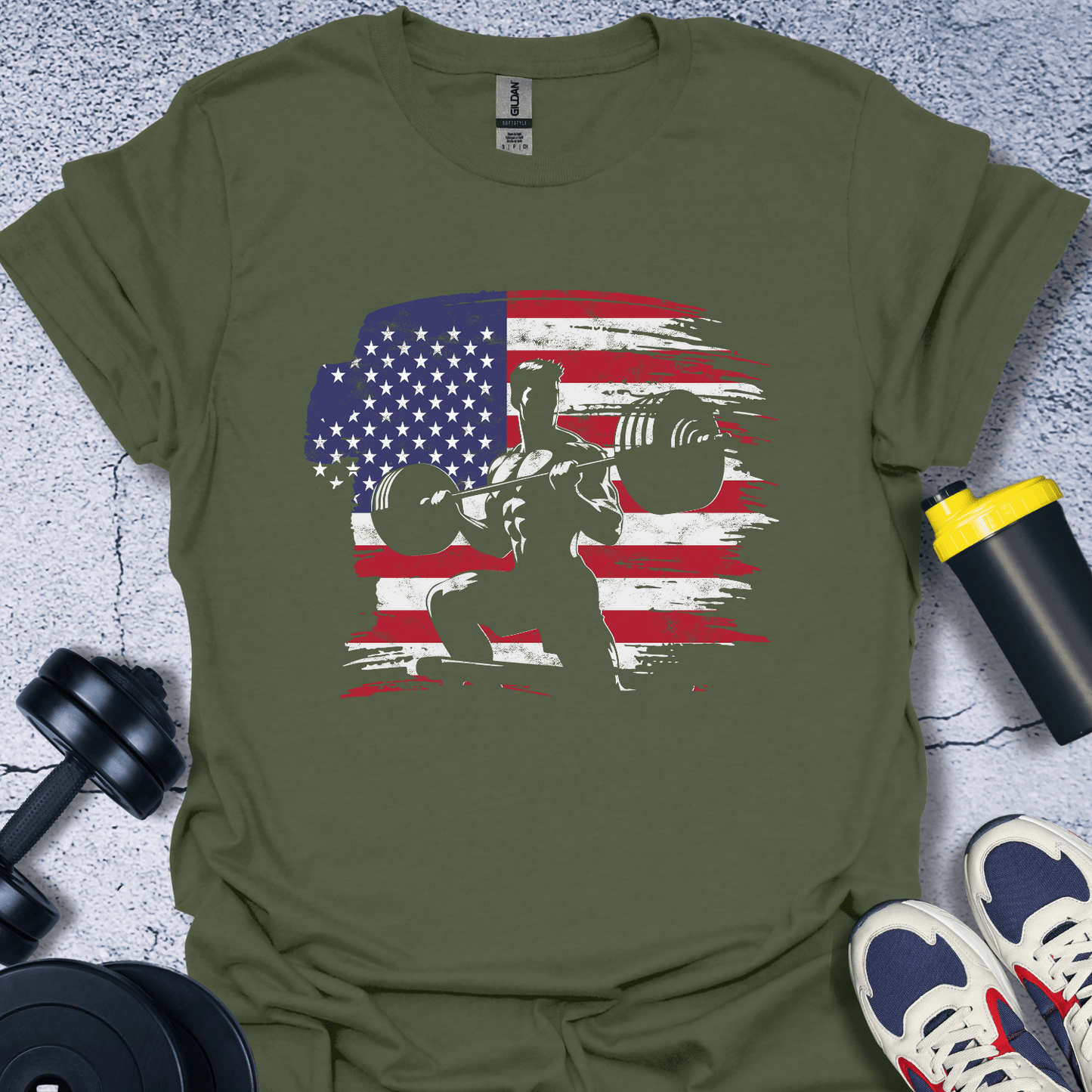 T-Shirt Military Green / S Patriotic Power T-Shirt