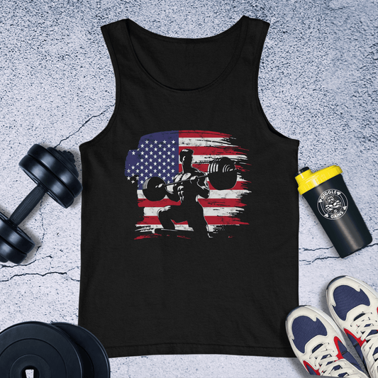 Tank Top Black / XS Patriotic Power Tank Top