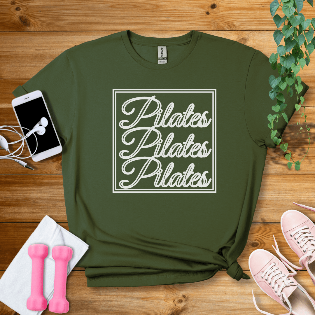 T-Shirt Military Green / S Pilates Pilates Pilates T-Shirt