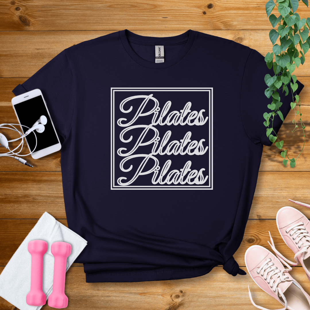 T-Shirt Navy / S Pilates Pilates Pilates T-Shirt