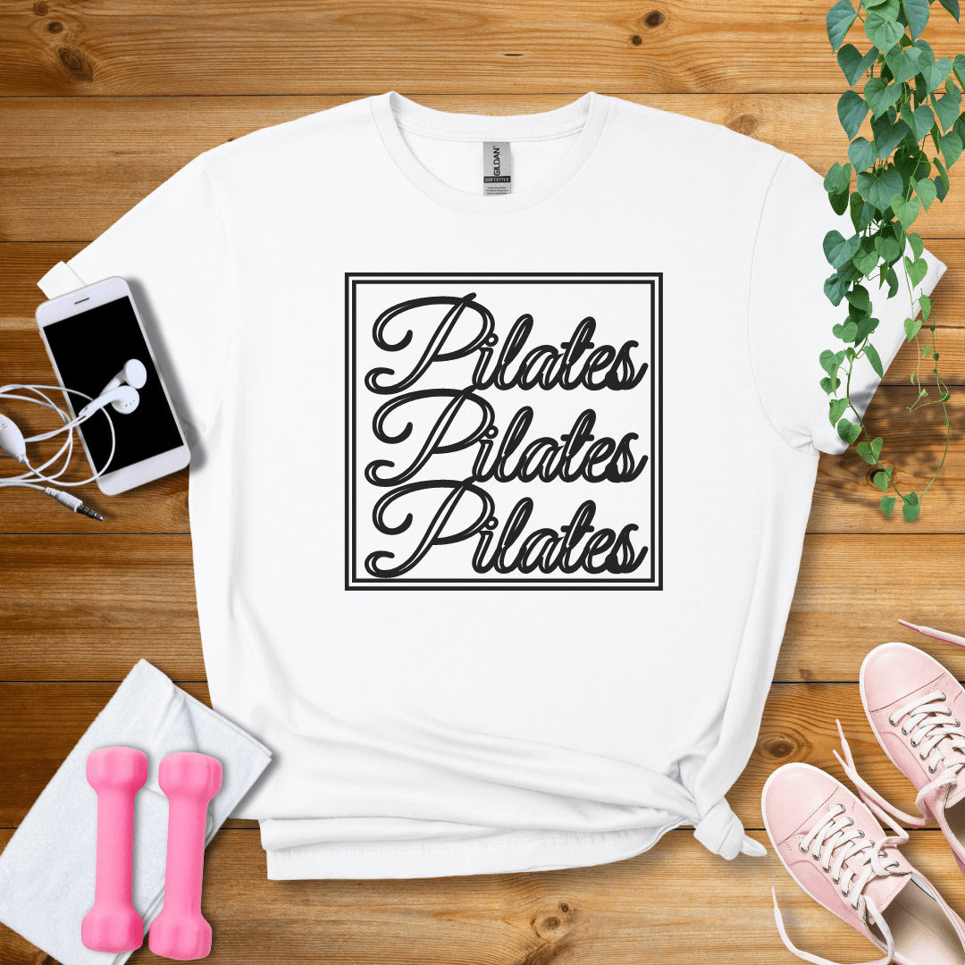 T-Shirt White / S Pilates Pilates Pilates T-Shirt