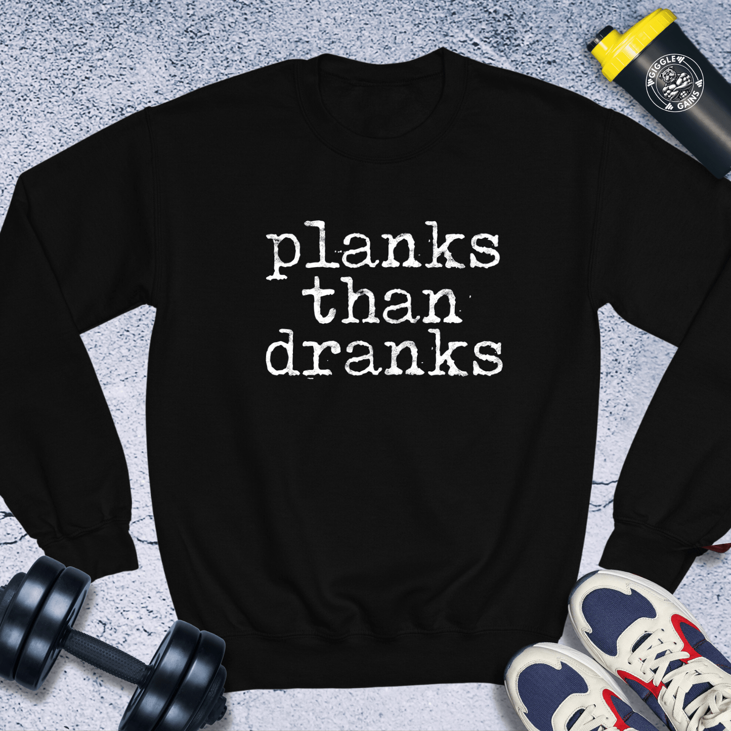 Sweatshirt Black / S Planks than Dranks Crewneck