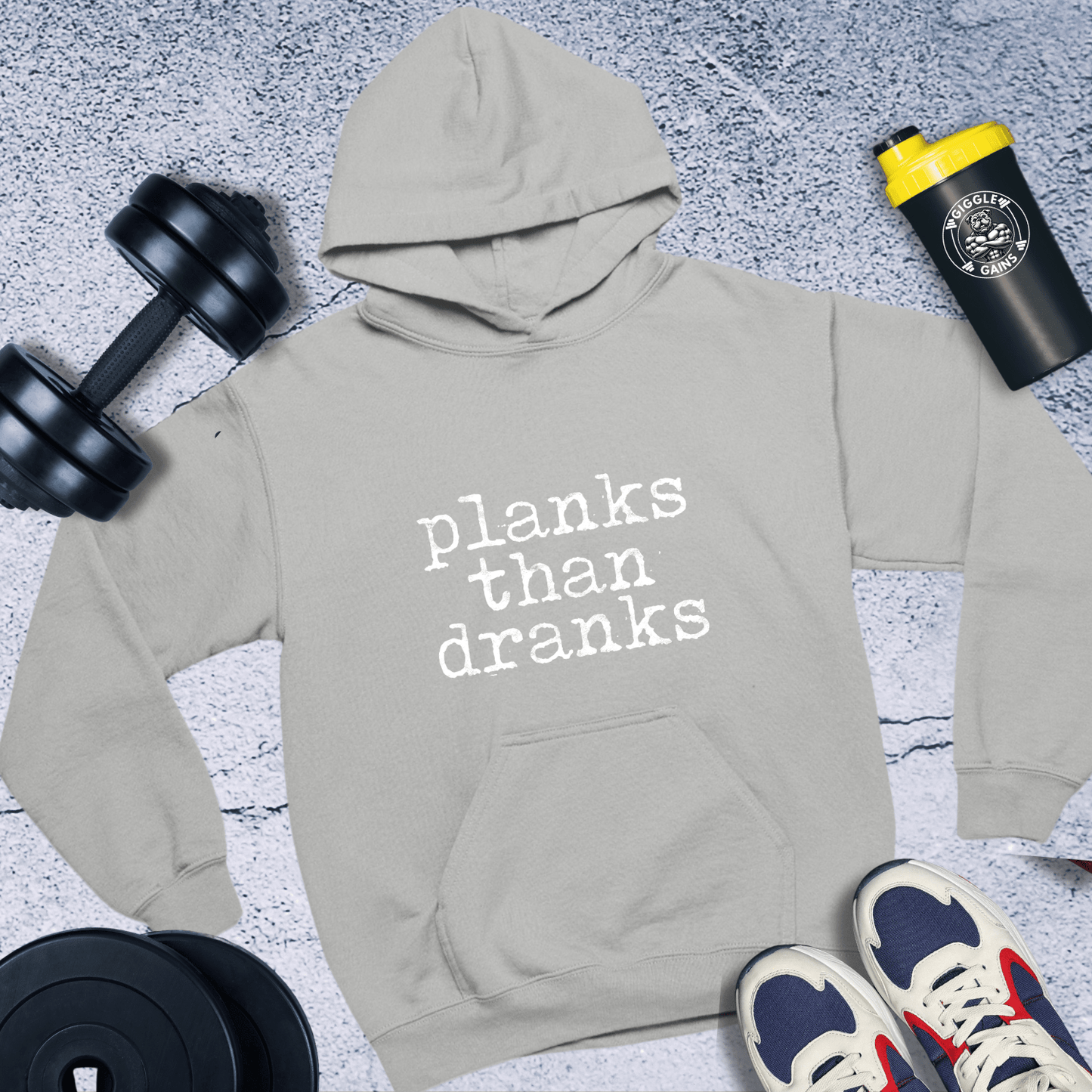 Hoodie Sport Grey / S Planks than Dranks Hoodie