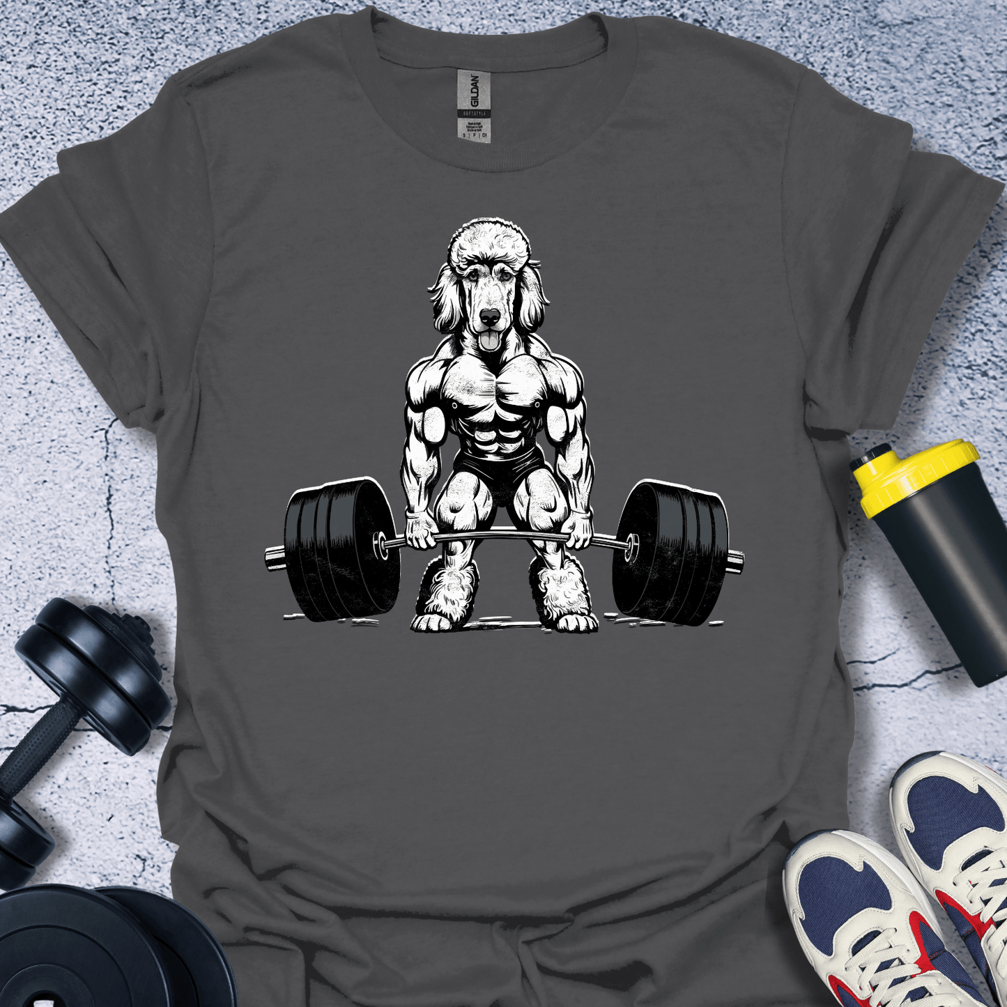 T-Shirt Charcoal / S Poodle Lifting T-Shirt