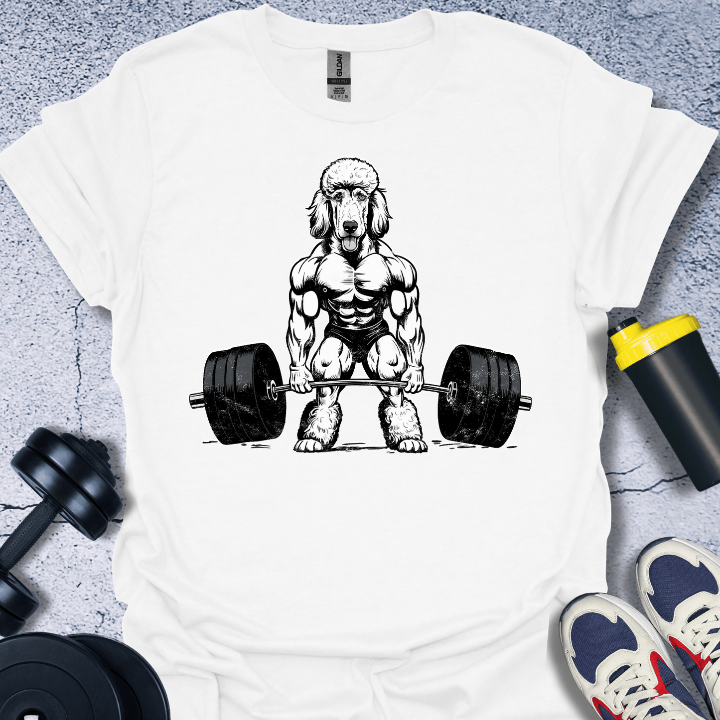 T-Shirt White / S Poodle Lifting T-Shirt