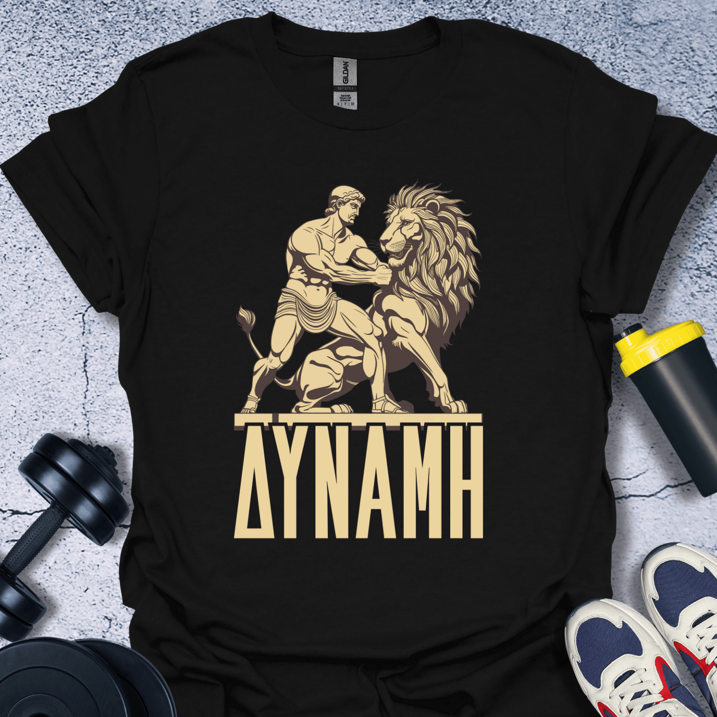 T-Shirt Black / S Power (Δύναμ In Greek) T-Shirt