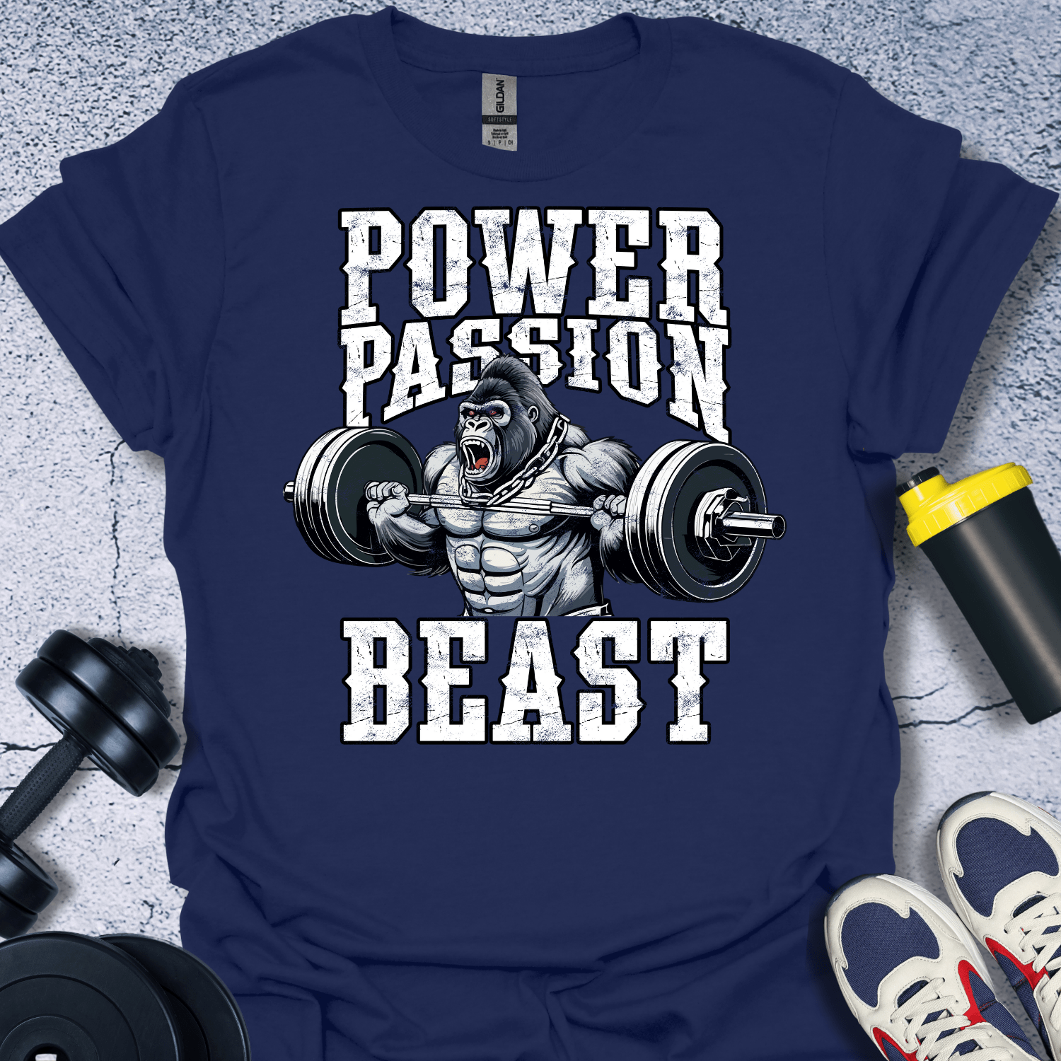 T-Shirt Navy / S Power Passion Beast T-Shirt