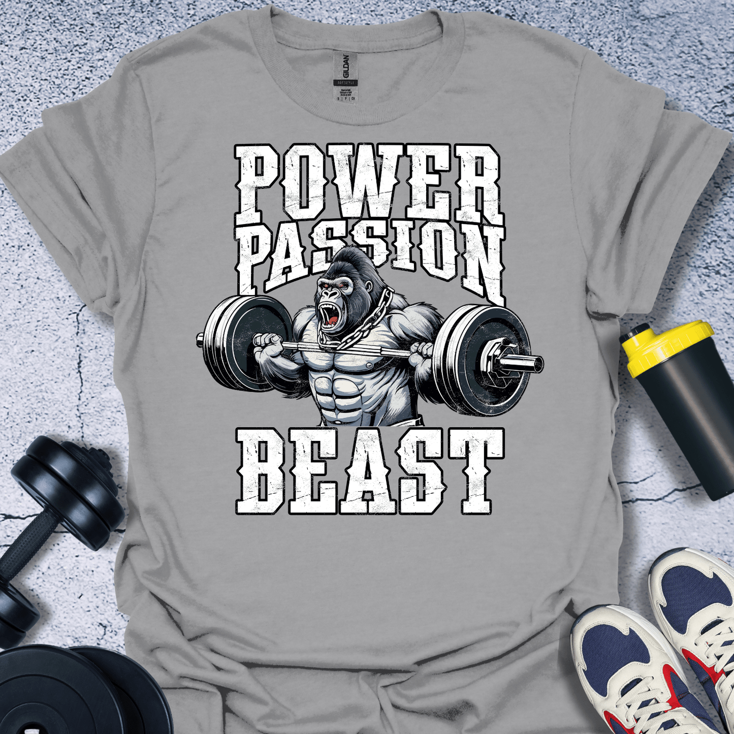 T-Shirt Sport Grey / S Power Passion Beast T-Shirt