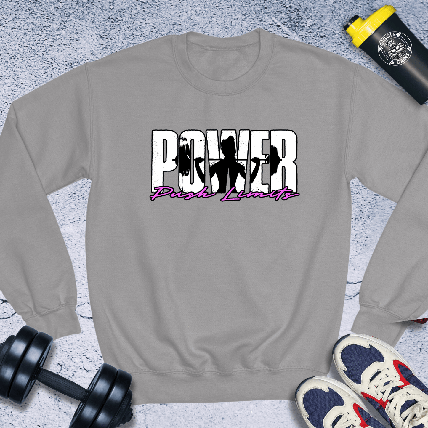 Sweatshirt Sport Grey / S Power Push Limit Crewneck