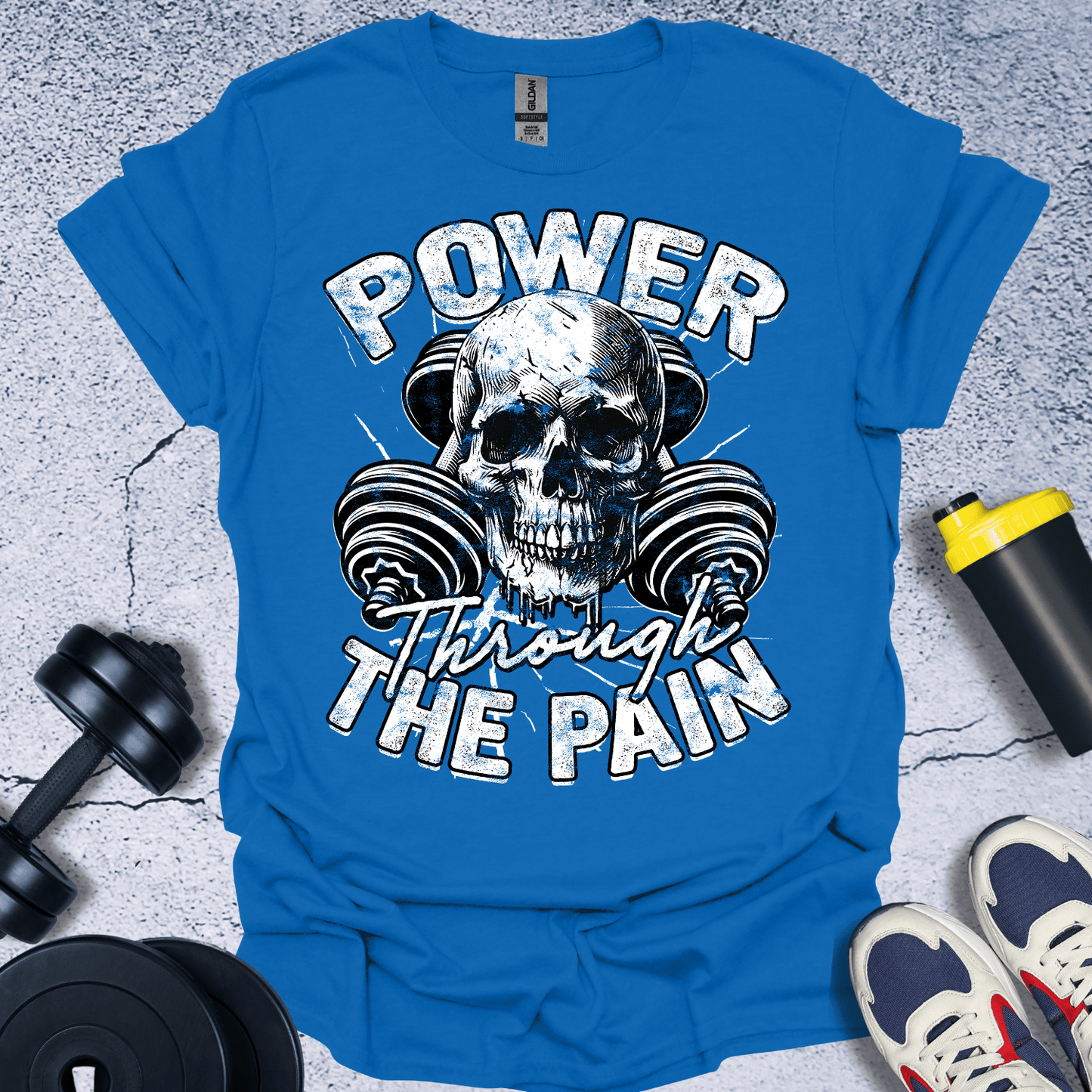 T-Shirt Royal / S Power Through The Pain T-Shirt