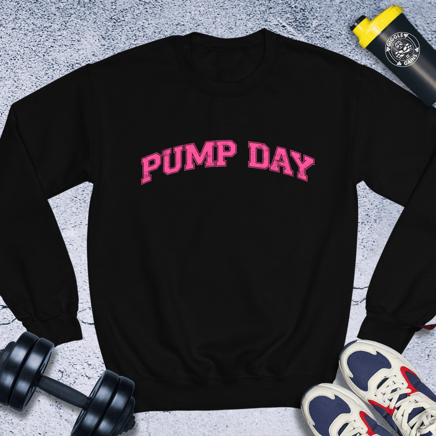 Sweatshirt Black / S Pump Day Crewneck