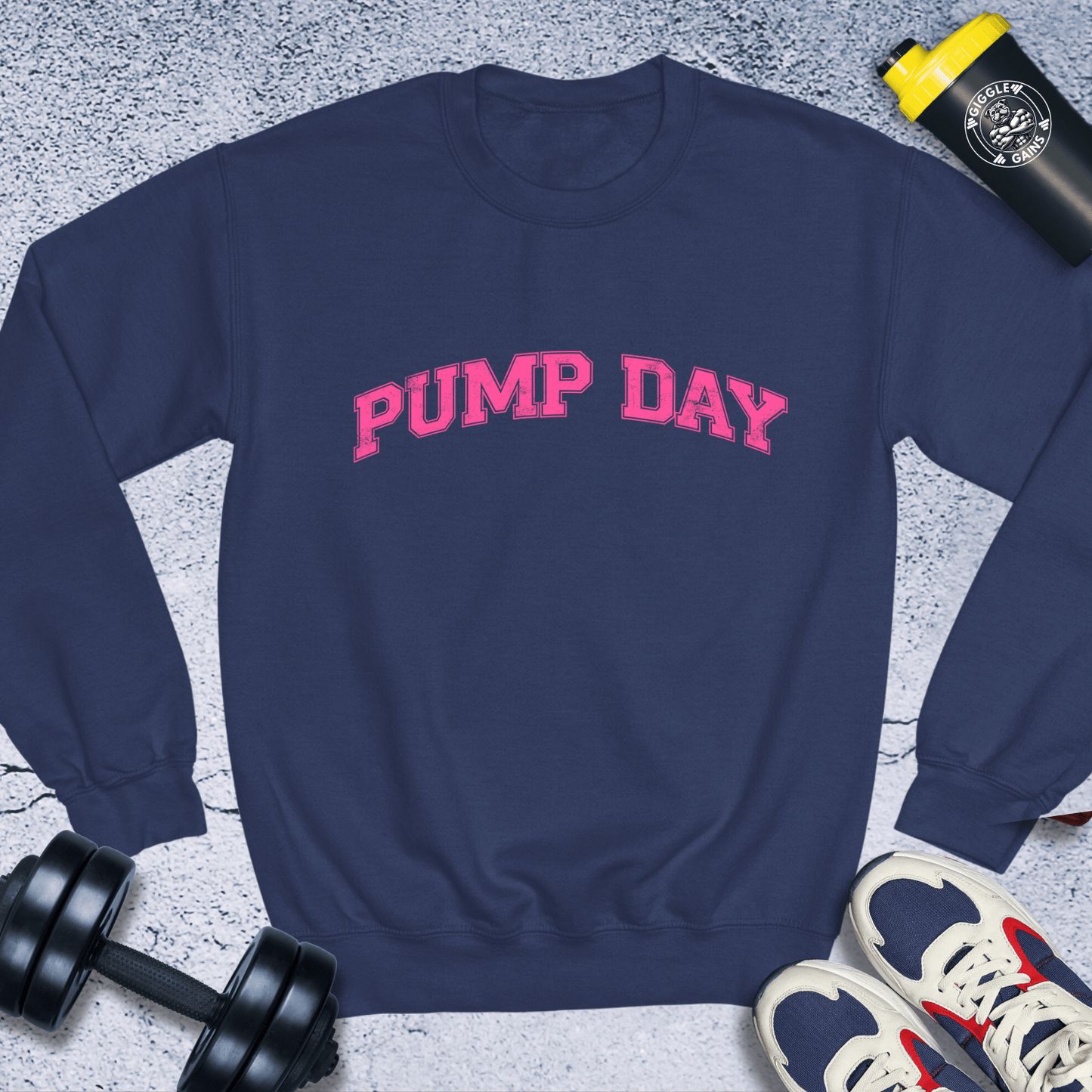 Sweatshirt Navy / S Pump Day Crewneck