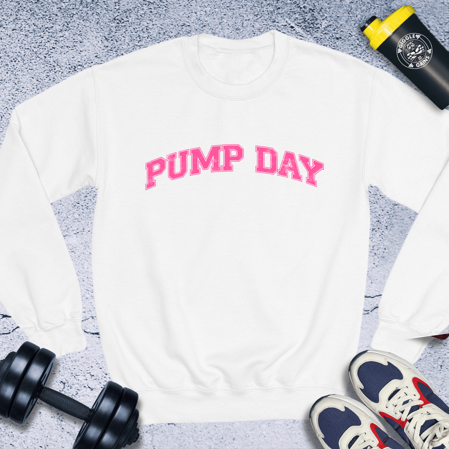 Sweatshirt White / S Pump Day Crewneck