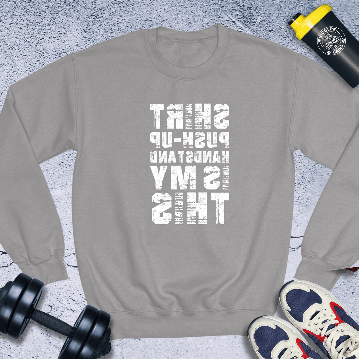 Sweatshirt Sport Grey / S Push- Up Handstand Crewneck