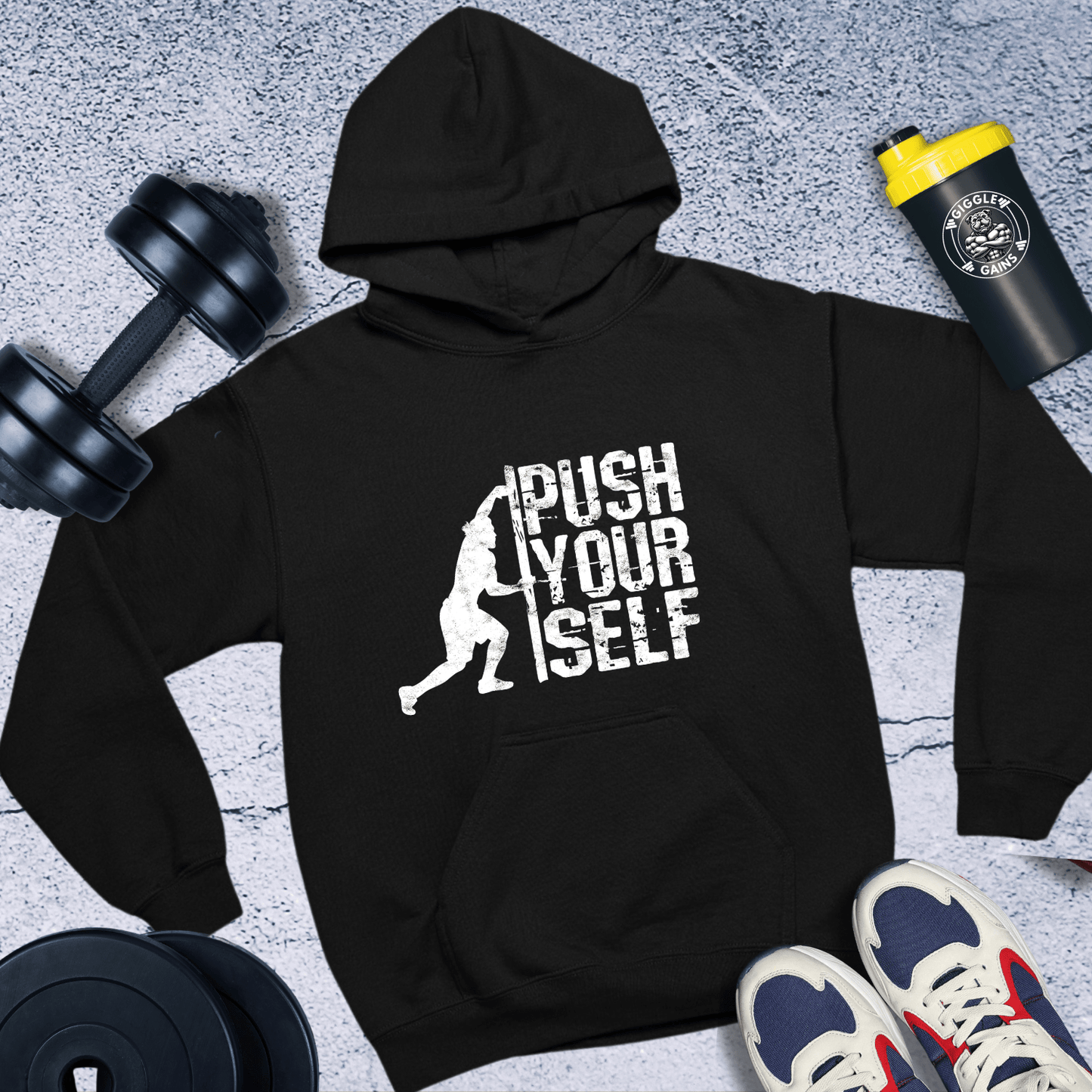 Hoodie Black / S Push Yourself Hoodie