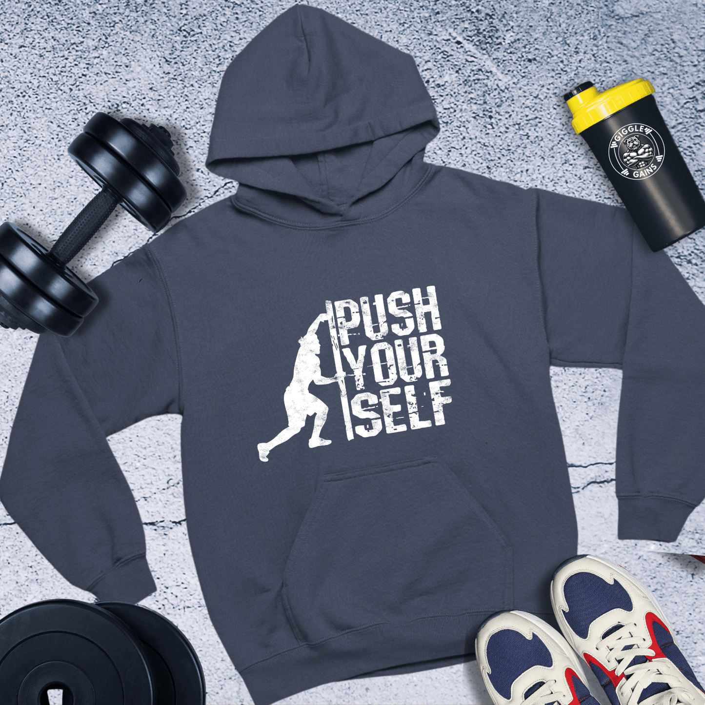 Hoodie Navy / S Push Yourself Hoodie