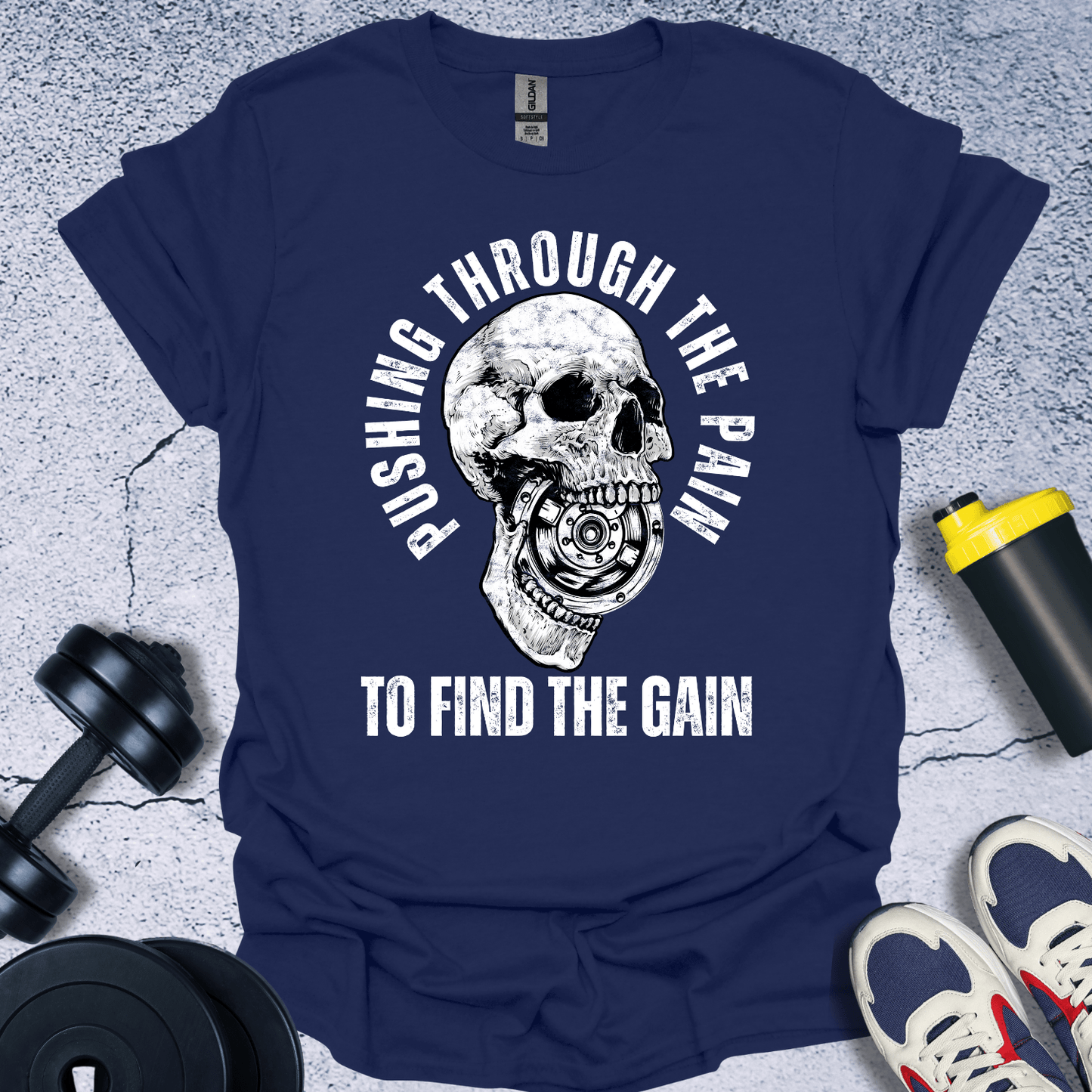 T-Shirt Navy / S Pushing Through The Pain T-Shirt