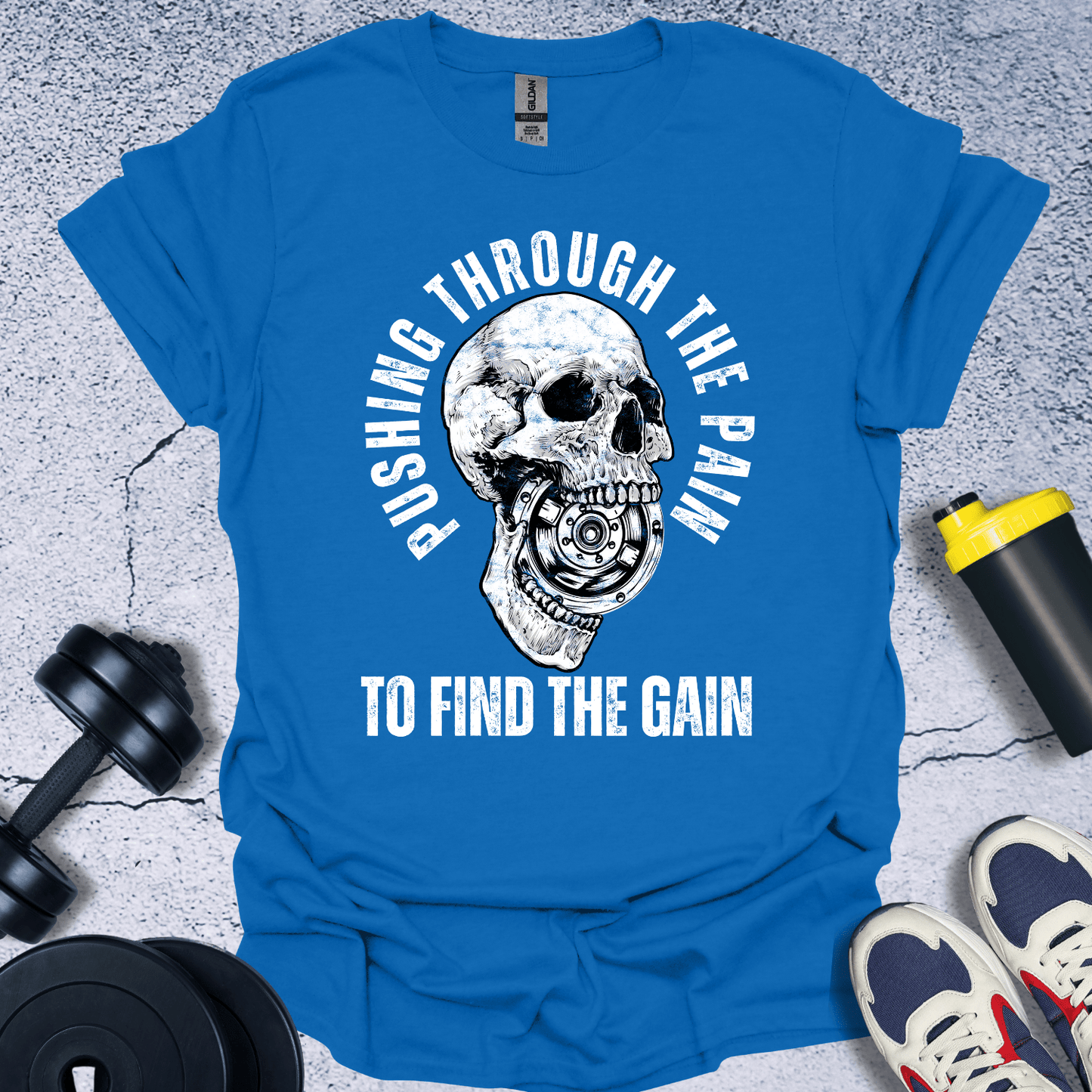 T-Shirt Royal / S Pushing Through The Pain T-Shirt