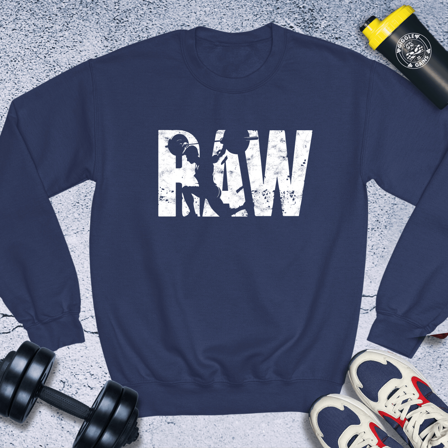 Sweatshirt Navy / S Raw Crewneck