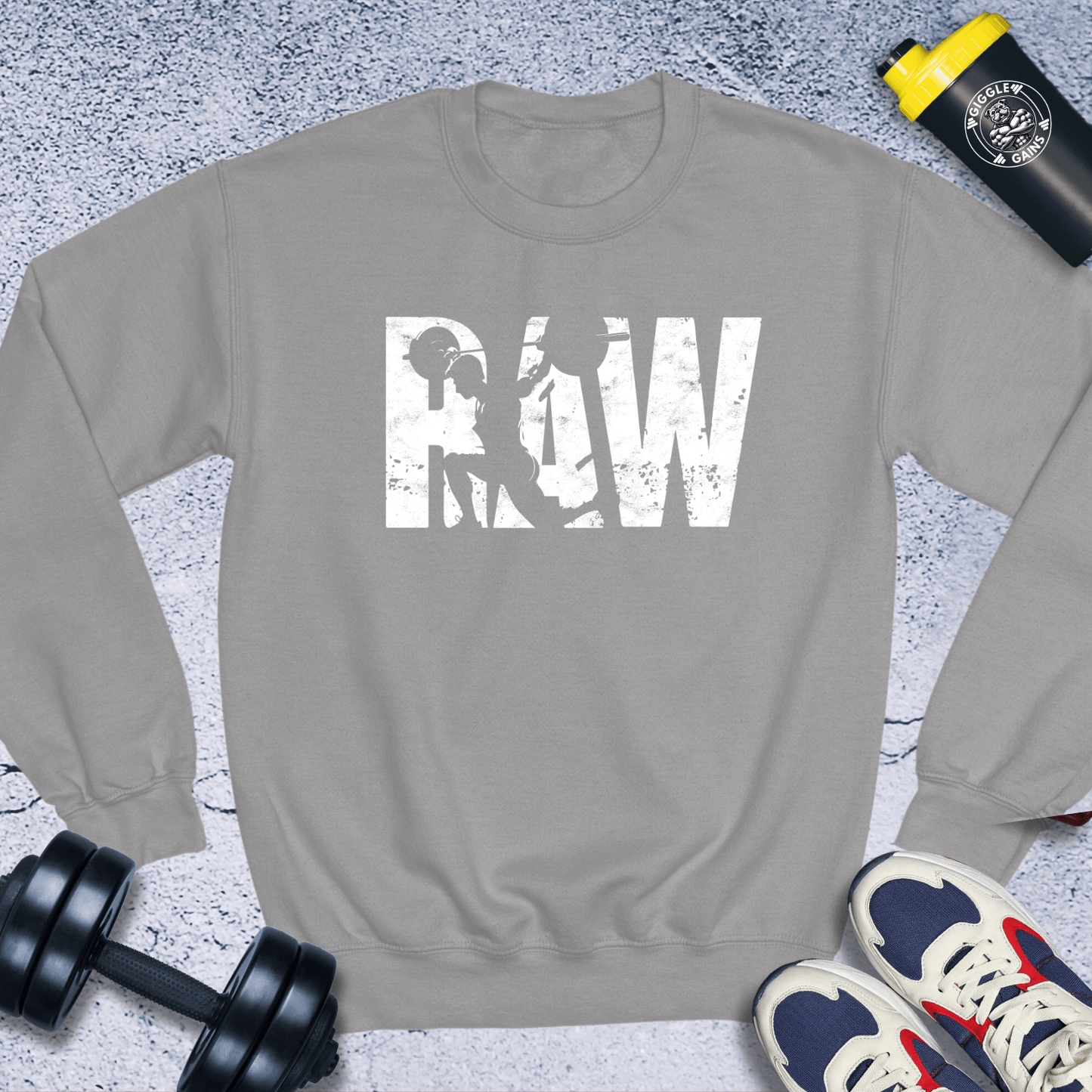 Sweatshirt Sport Grey / S Raw Crewneck