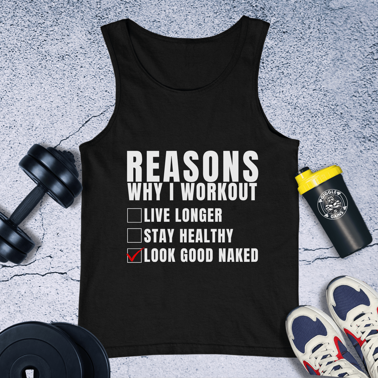 Tank Top Black / XS Reasons Why I Workout Tank Top