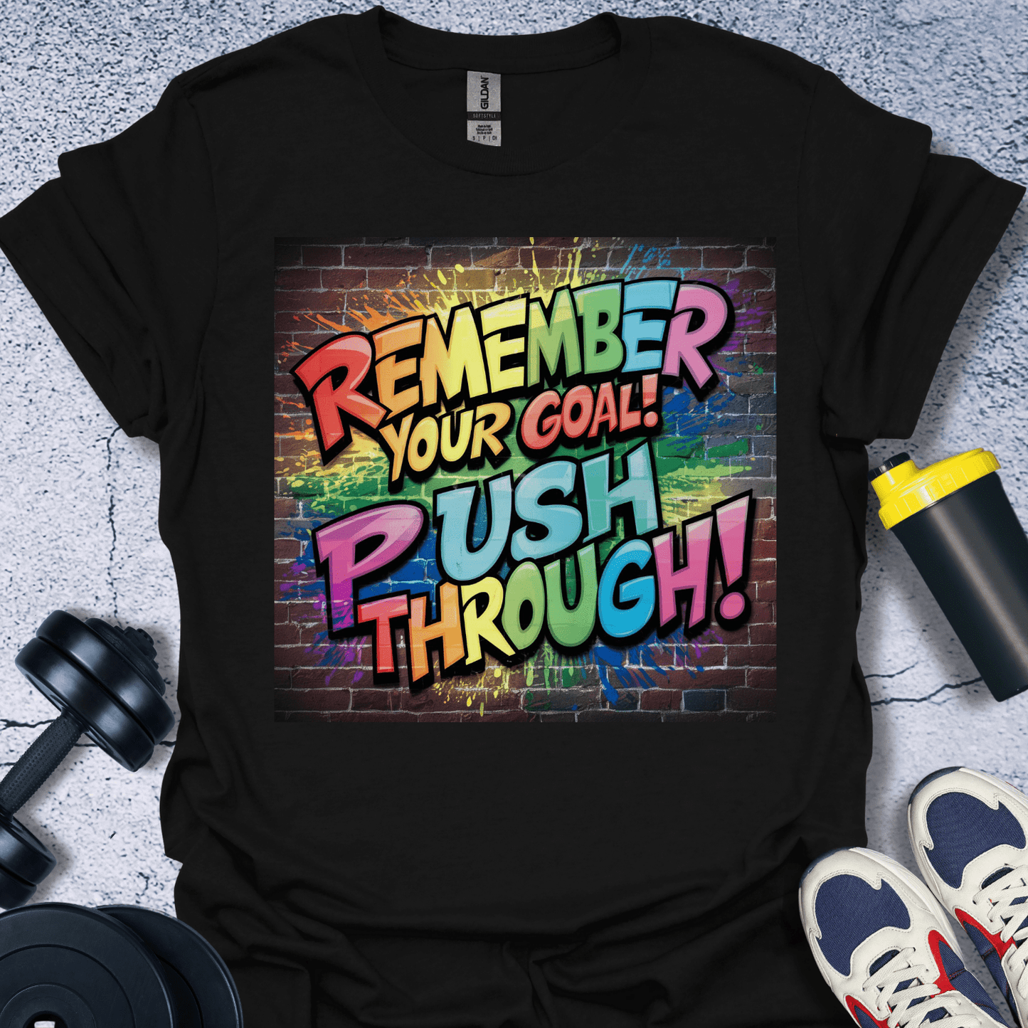 T-Shirt Black / S Remember Your Goal Push ThroughT-Shirt