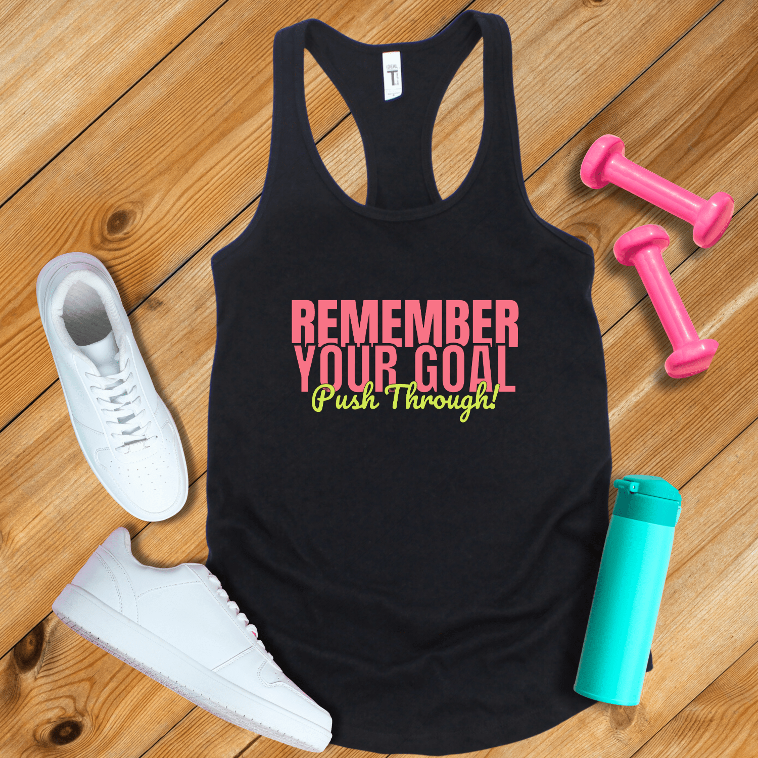 Tank Top Solid Black / XS Remember Your Goal Tank Top