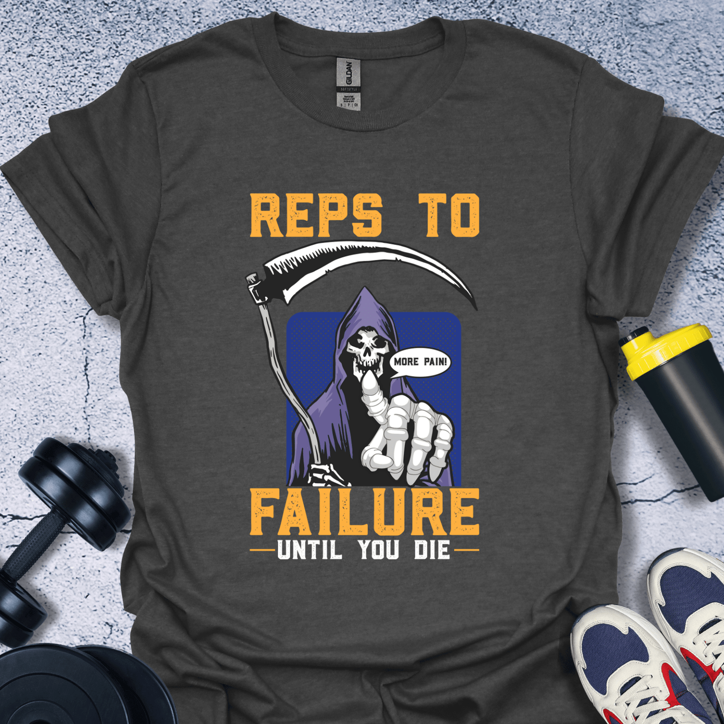 T-Shirt Dark Heather / S Reps To Failure T-Shirt