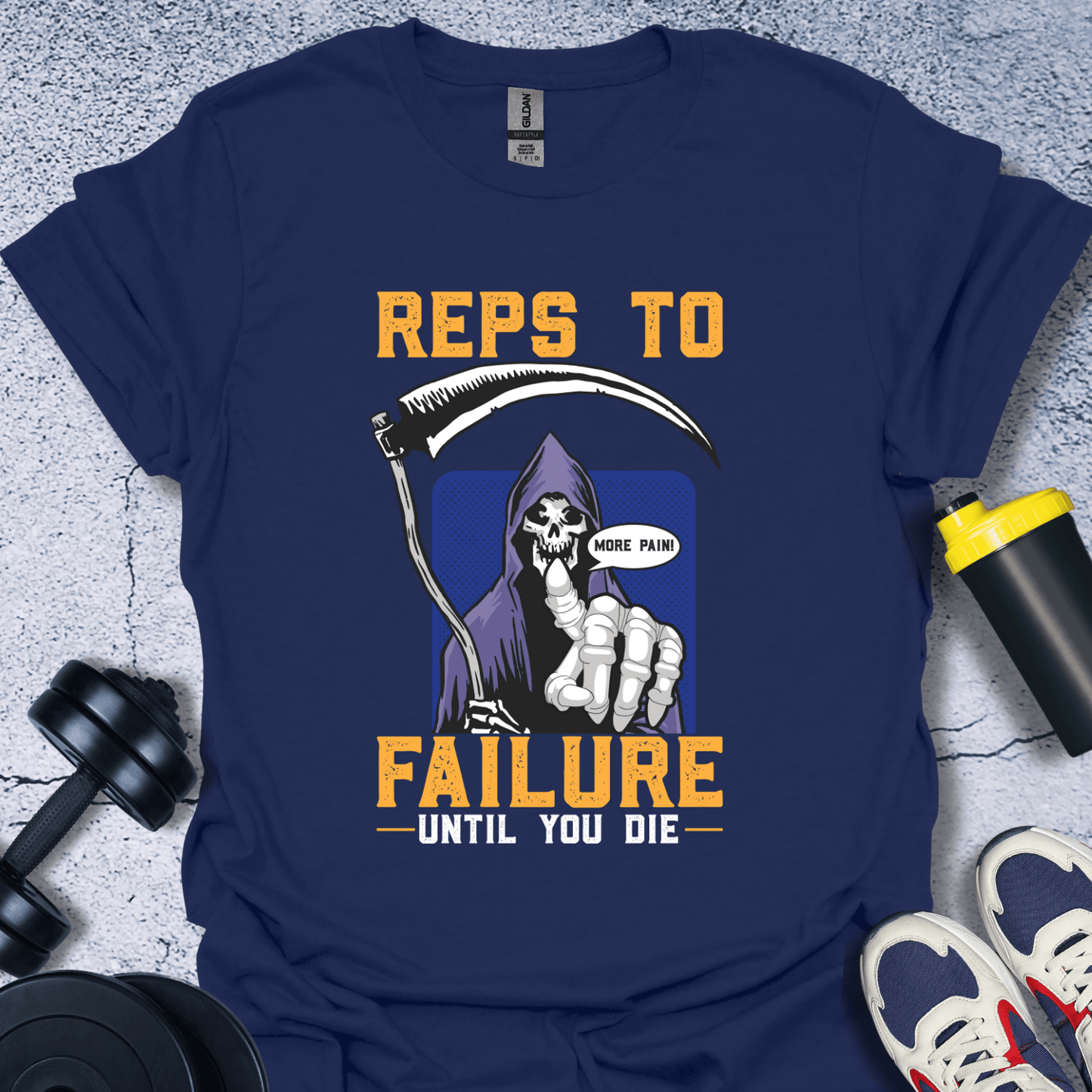 T-Shirt Navy / S Reps To Failure T-Shirt