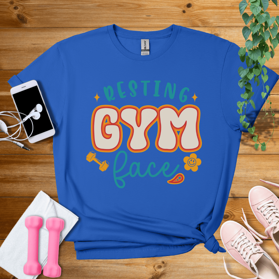 T-Shirt Royal / S Resting Gym Face T-Shirt