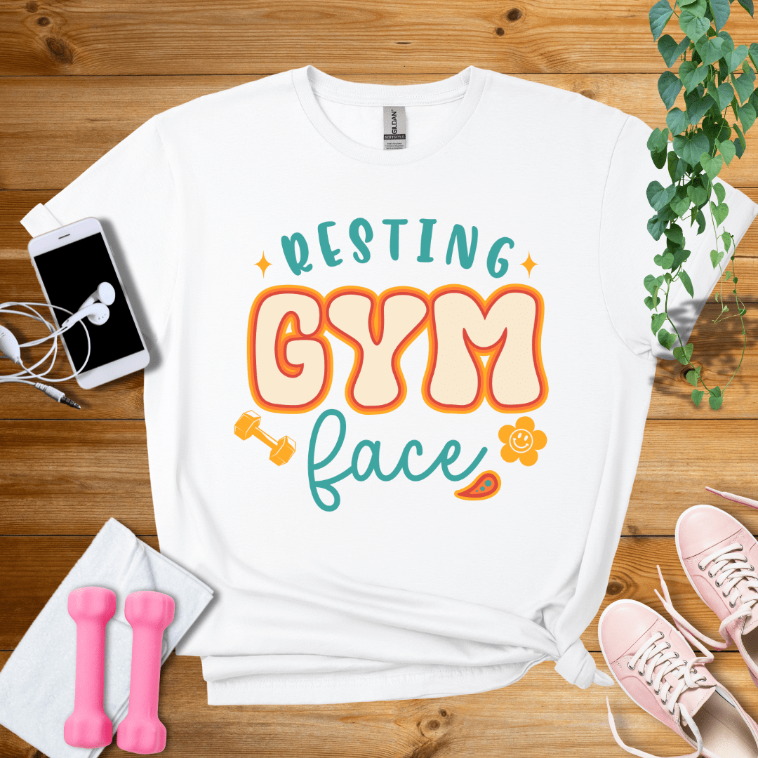 T-Shirt White / S Resting Gym Face T-Shirt