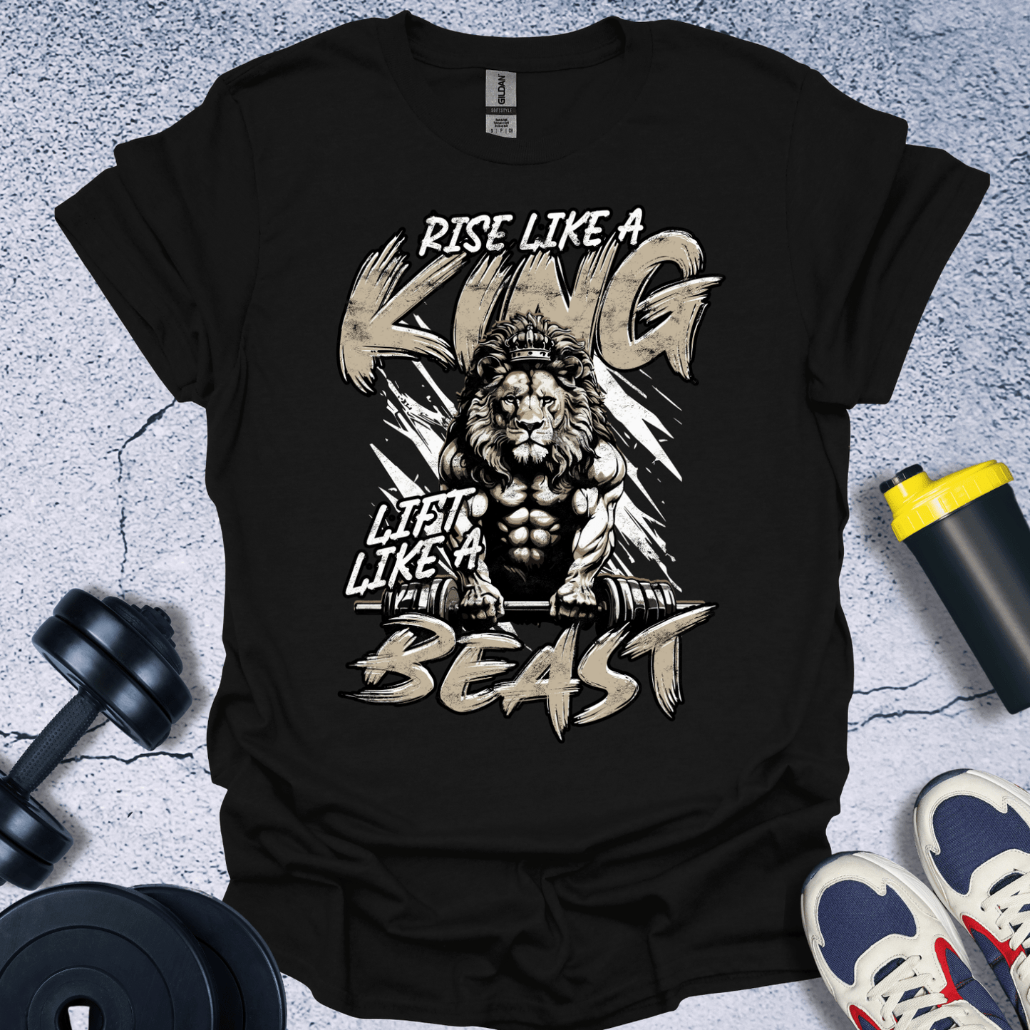 T-Shirt Black / S Rise Like A King T-Shirt