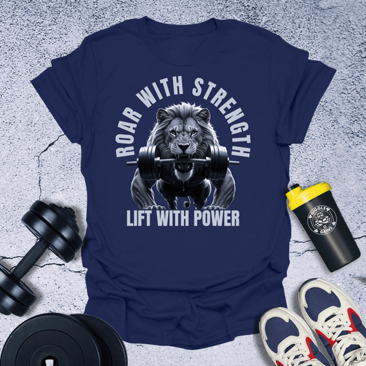 T-Shirt Navy / S Roar With Strength T-Shirt