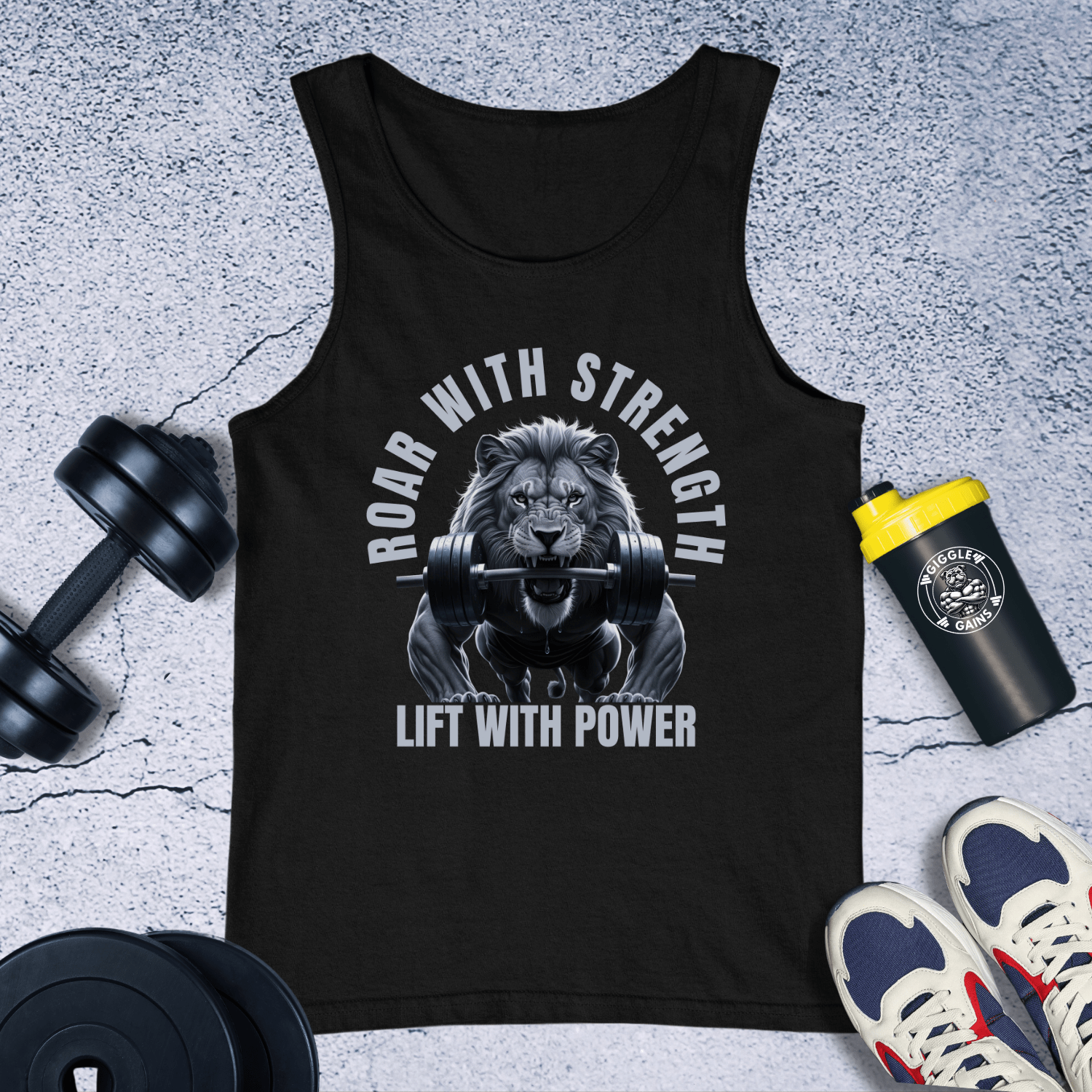 Tank Top Black / XS Roar With Strength Tank Top