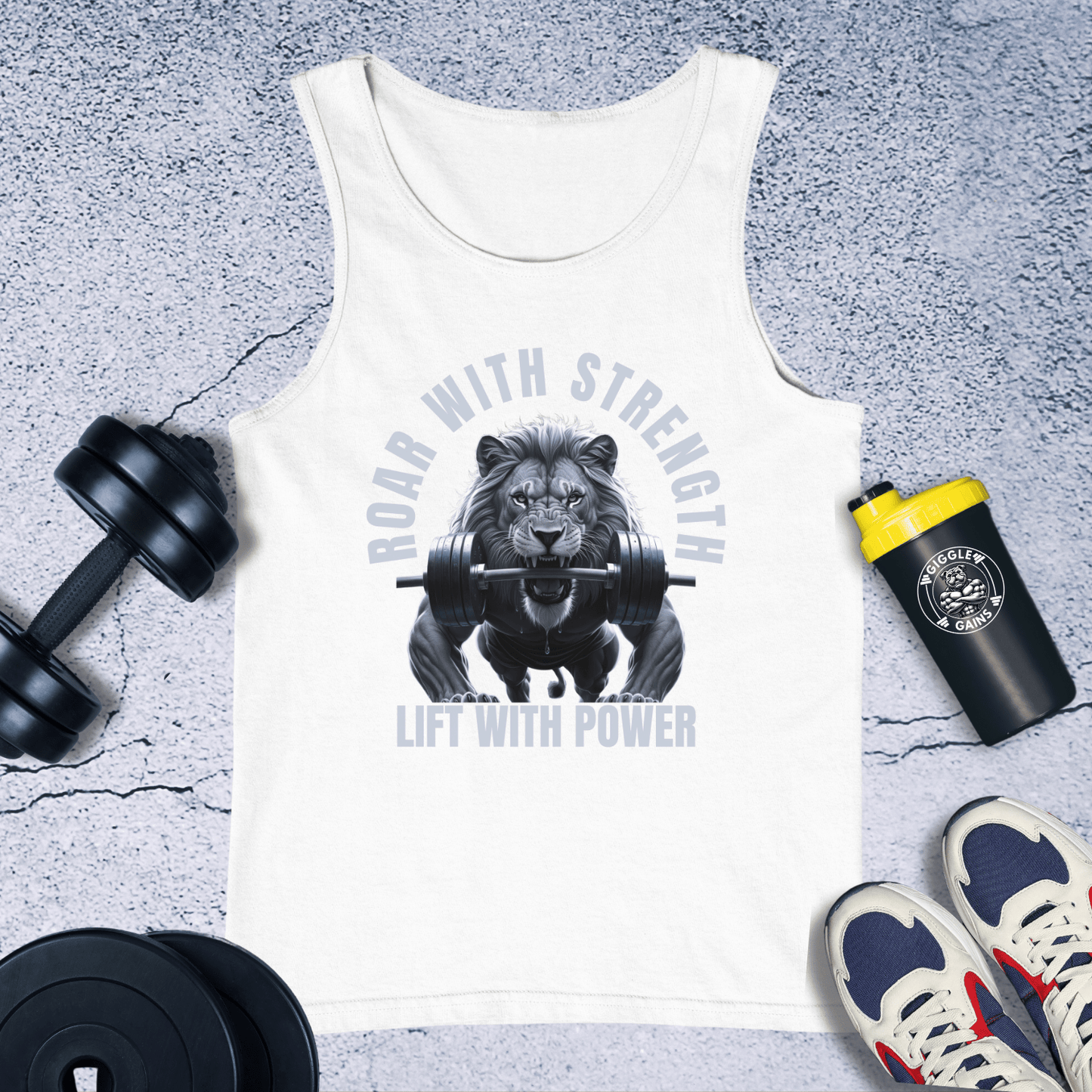 Tank Top White / XS Roar With Strength Tank Top