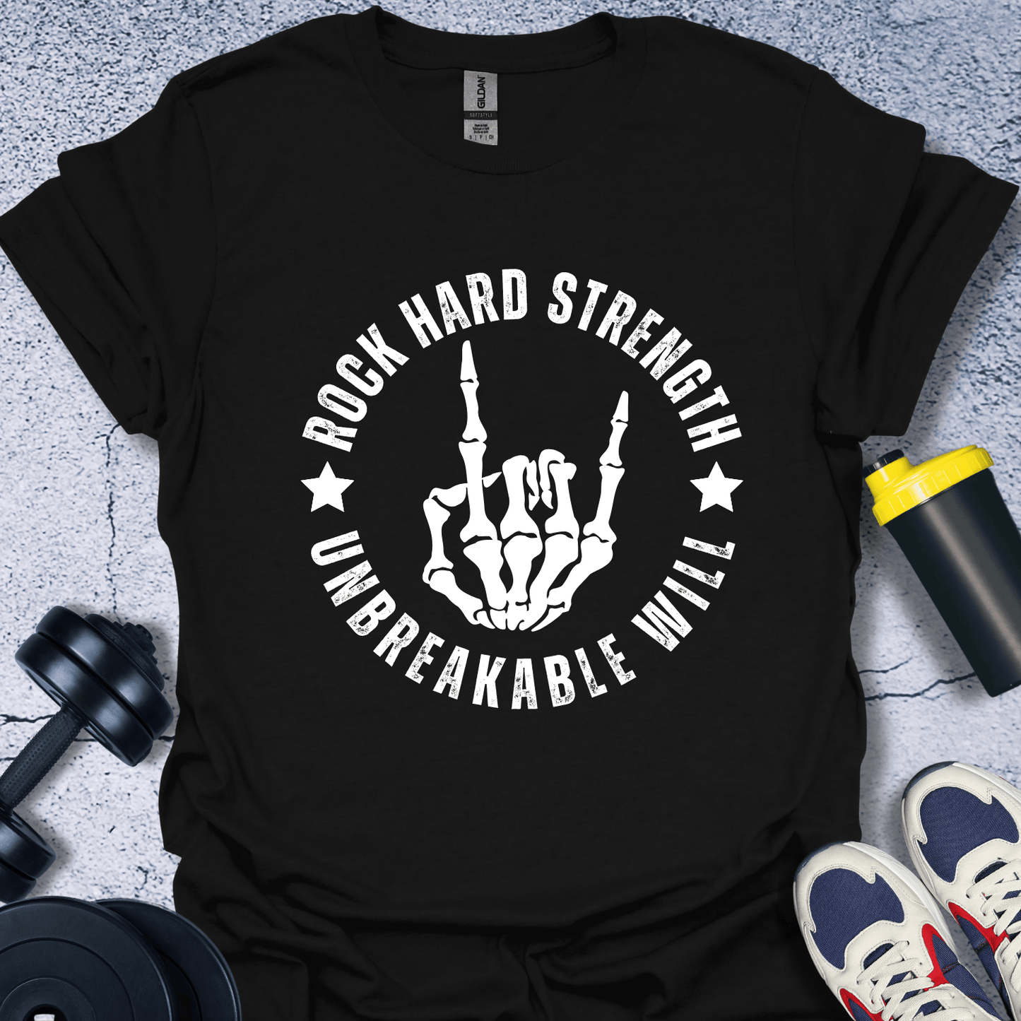 T-Shirt Black / S Rock Hard Strength T-Shirt