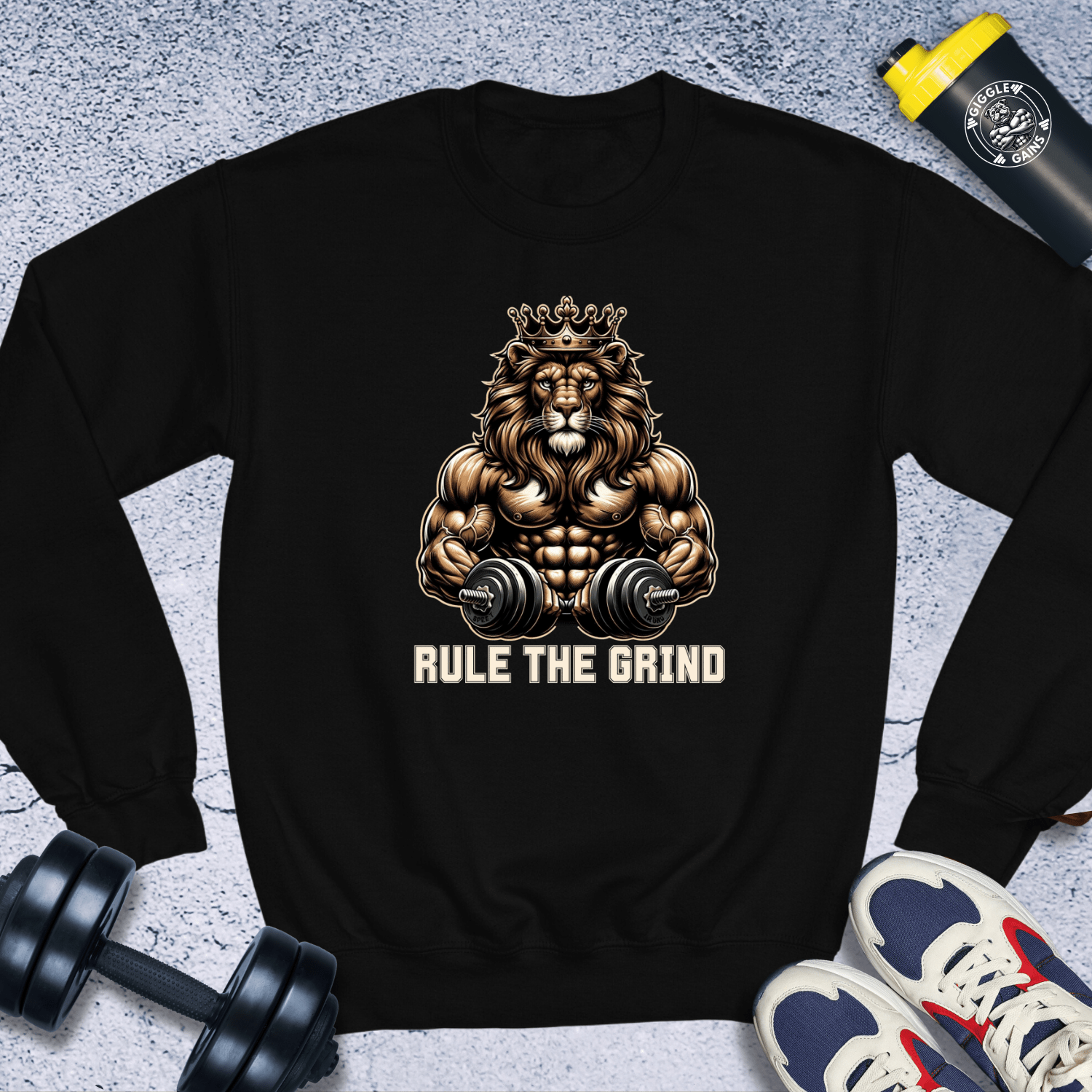 Sweatshirt Black / S Rule The Grind Crewneck