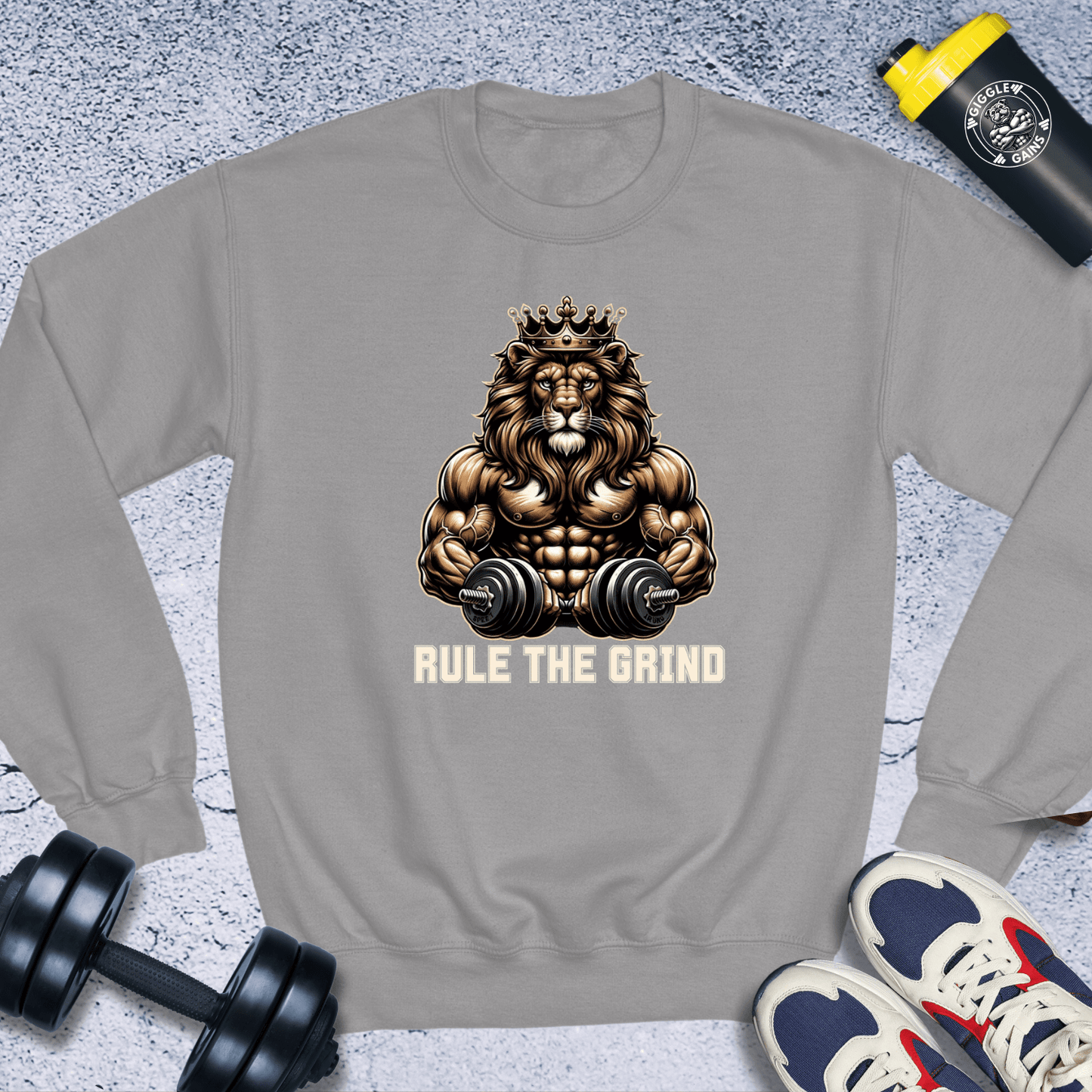 Sweatshirt Sport Grey / S Rule The Grind Crewneck