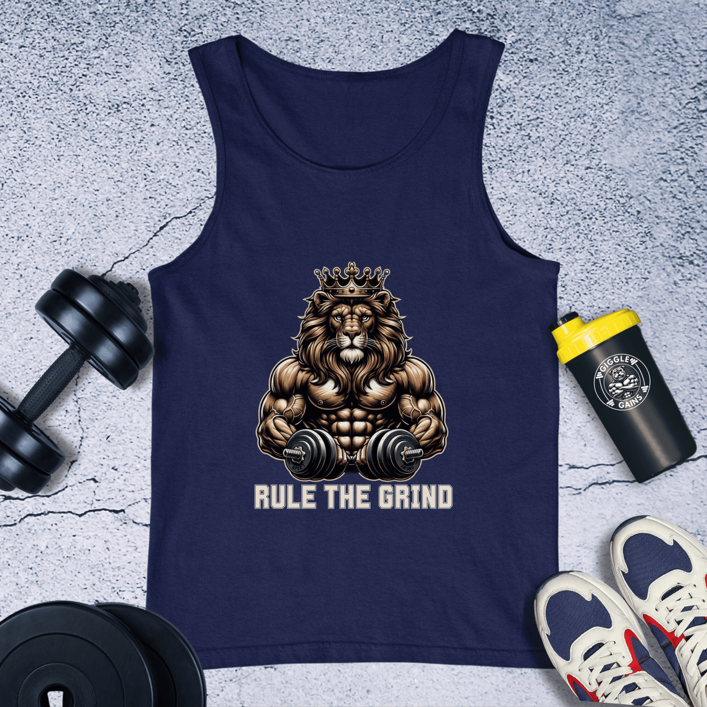 Tank Top Navy / XS Rule The Grind Tank Top