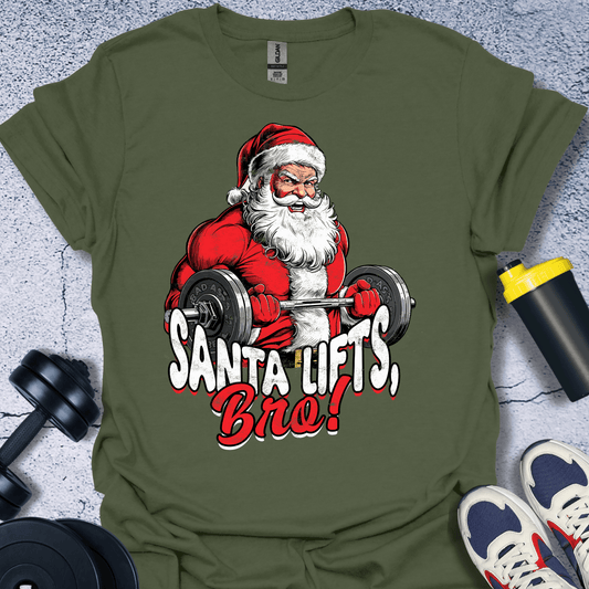 T-Shirt Military Green / S Santa Lifts T-Shirt